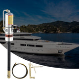 VEVOR Grease Pump, 50:1 Pressure Ratio Air Operated Grease Pump with 3.88 m High Pressure Hose and Grease Gun, Pneumatic Grease Pump, Portable Lubrication Grease Pump with 360° Swivel Grease Gun Head - Low Angle