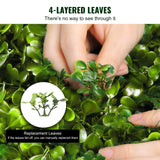 Artificial Topiaries Boxwood Trees, 7.6cm Tall (2 Pieces) Faux Topiary Plant Outdoor, All-year Green Feaux Plant w/ Replaceable Leaves for Decorative Indoor/Outdoor/Garden