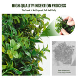 VEVOR 2 Pack 91.4cm Artificial Boxwood Topiary Tree Faux Plant UV Decor In/Outdoor - 45-Degree Angle