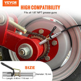 VEVOR Grease Gun Coupler High Pressure Quick Release Lock Oil Nozzle 10000 PSI - Front View