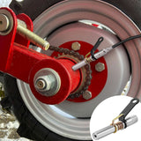 VEVOR Grease Gun Coupler High Pressure Quick Release Lock Oil Nozzle 10000 PSI - Close-Up Angle