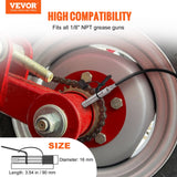 VEVOR Grease Gun Coupler 2 Pack High Pressure Quick Release Oil Nozzle 10000 PSI - Front View