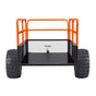 Garden Utility Trailer, 28 Cu. Ft. & 800 kg, ATV UTV Trailer, Tow Behind Steel Dump Trailers, Removable Rear Panel, Heavy Duty Pull Behind Yard Trailers for Lawn Mower Tractor Garden Waste
