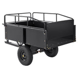 VEVOR Heavy Duty ATV Trailer Steel Dump Cart, 750-Pound 15 Cubic Feet, Garden Utility Trailer with Removable Sides for Riding Lawn Mower Tractor - Extra Image