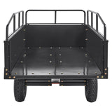 VEVOR Heavy Duty ATV Trailer Steel Dump Cart, 750-Pound 15 Cubic Feet, Garden Utility Trailer with Removable Sides for Riding Lawn Mower Tractor - Extra Image
