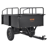 VEVOR Heavy Duty ATV Trailer Steel Dump Cart, 750-Pound 15 Cubic Feet, Garden Utility Trailer with Removable Sides for Riding Lawn Mower Tractor - Extra Image