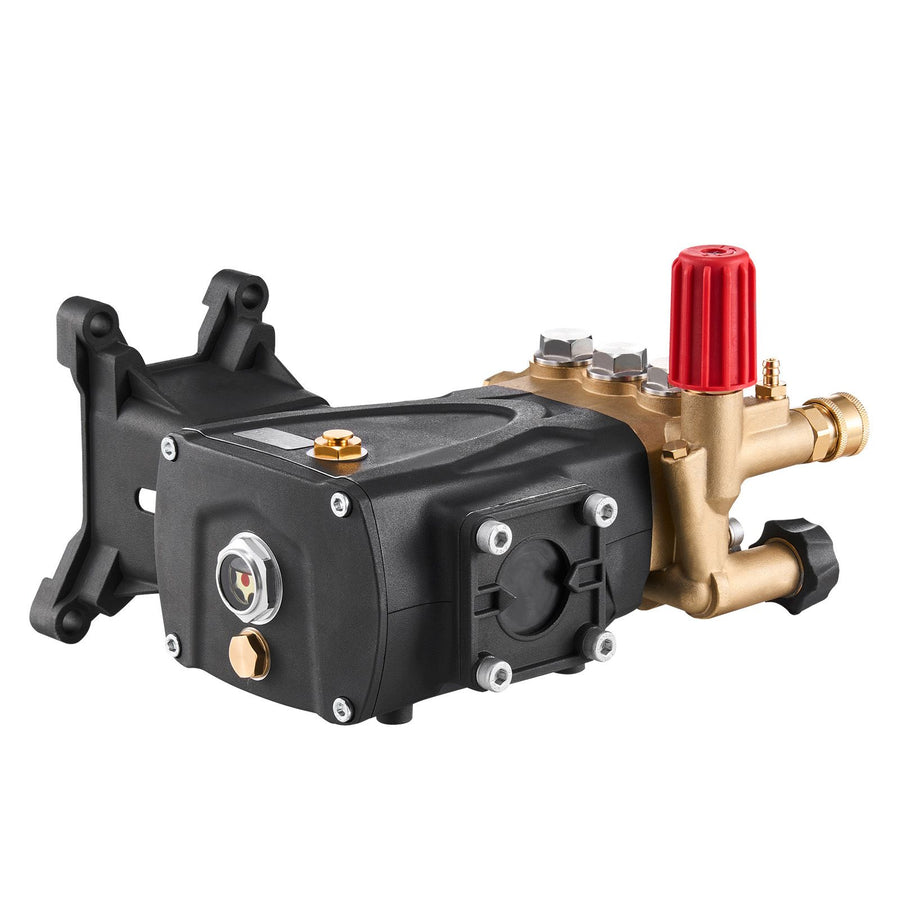 Pressure Washer Pump, 1" Shaft Horizontal Triplex Plunger, 4000 PSI, 4.0GPM, Replacement Power Washer Pumps Kit with Hardware, Compatible with Simpson MorFlex 40224, 40225, 40226, Santoprene