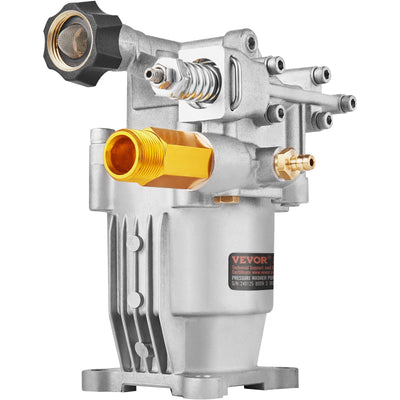 VEVOR Pressure Washer Pump, 19 mm Shaft Horizontal, 3400 PSI, 2.5GPM, Replacement Power Washer Pumps Kit, Parts Washer Pump, Compatible with Honda,
