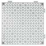VEVOR Modular Interlocking Cushion, 50 Pack 30 x 30 cm Splicing Drainage Mats, Soft PVC Interlocking Drainage Floor Tiles, Non-Slip Drainage Holes for Restroom, Bathroom, Kitchen, Pool, Wet Area, Gray