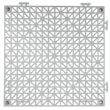 VEVOR Modular Interlocking Cushion, 50 Pack 30 x 30 cm Splicing Drainage Mats, Soft PVC Interlocking Drainage Floor Tiles, Non-Slip Drainage Holes for Restroom, Bathroom, Kitchen, Pool, Wet Area, Gray - Extra Image