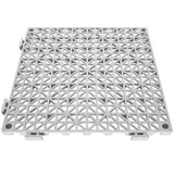 VEVOR Modular Interlocking Cushion, 50 Pack 30 x 30 cm Splicing Drainage Mats, Soft PVC Interlocking Drainage Floor Tiles, Non-Slip Drainage Holes for Restroom, Bathroom, Kitchen, Pool, Wet Area, Gray - Extra Image