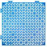 VEVOR Modular Interlocking Cushion, 55 Pack 30 x 30 cm Splicing Drainage Mats, Soft PVC Interlocking Drainage Floor Tiles, Non-Slip Drainage Holes for Restroom, Bathroom, Kitchen, Pool, Wet Area, Blue