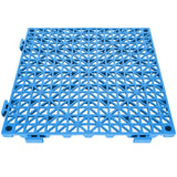 VEVOR Modular Interlocking Cushion, 55 Pack 30 x 30 cm Splicing Drainage Mats, Soft PVC Interlocking Drainage Floor Tiles, Non-Slip Drainage Holes for Restroom, Bathroom, Kitchen, Pool, Wet Area, Blue - Extra Image