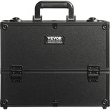VEVOR Makeup Train Case 370MM Large Portable Cosmetic Case, 6 Tier Trays Professional Makeup Storage Organizer Box Make Up Carrier with Handle And