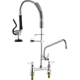 VEVOR Commercial Faucet with Pre-Rinse Sprayer, 26