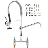 VEVOR Commercial Faucet with Pre-Rinse Sprayer, 26