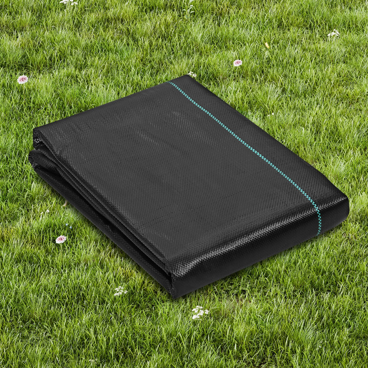 Weed Barrier Landscape Fabric, 4*100FT Heavy Duty Garden Weed Fabric, Woven PP Weed Control Fabric, Driveway Fabric, Geotextile Fabric for Landscaping, Ground Cover, Weed Blocker Weed Mat, Black