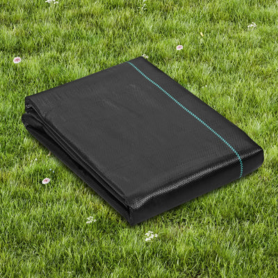 Weed Barrier Landscape Fabric, 4*100FT Heavy Duty Garden Weed Fabric, Woven PP Weed Control Fabric, Driveway Fabric, Geotextile Fabric for Landscaping, Ground Cover, Weed Blocker Weed Mat, Black
