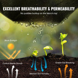 VEVOR Weed Barrier Landscape Fabric, 6*100FT Heavy Duty Garden Weed Fabric, Woven PP Weed Control Fabric, Driveway Fabric, Geotextile Fabric for Landscaping, Ground Cover, Weed Blocker Weed Mat, Black - Side View