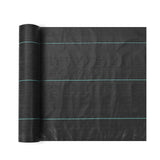 VEVOR Weed Barrier Landscape Fabric, 6*100FT Heavy Duty Garden Weed Fabric, Woven PP Weed Control Fabric, Driveway Fabric, Geotextile Fabric for Landscaping, Ground Cover, Weed Blocker Weed Mat, Black - Extra Image