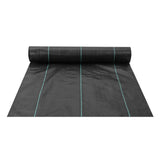 VEVOR Weed Barrier Landscape Fabric, 6*100FT Heavy Duty Garden Weed Fabric, Woven PP Weed Control Fabric, Driveway Fabric, Geotextile Fabric for Landscaping, Ground Cover, Weed Blocker Weed Mat, Black - Extra Image