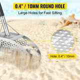 VEVOR Metal Detector Sand Scoop Detecting Hunting Scoop w/ Carbon Fiber Handle - Front View