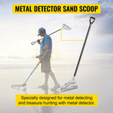 VEVOR Metal Detector Sand Scoop Detecting Hunting Scoop w/ Carbon Fiber Handle - 45-Degree Angle