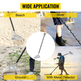 VEVOR Metal Detector Sand Scoop Detecting Hunting Scoop w/ Carbon Fiber Handle - Close-Up Angle