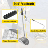 VEVOR Metal Detector Sand Scoop Metal Detecting Hunting Scoop w/ Steel Handle - Top-Down View