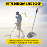 VEVOR Metal Detector Sand Scoop Metal Detecting Hunting Scoop w/ Steel Handle - 45-Degree Angle