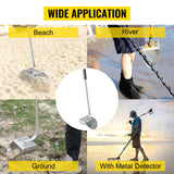 VEVOR Metal Detector Sand Scoop Metal Detecting Hunting Scoop w/ Steel Handle - Close-Up Angle