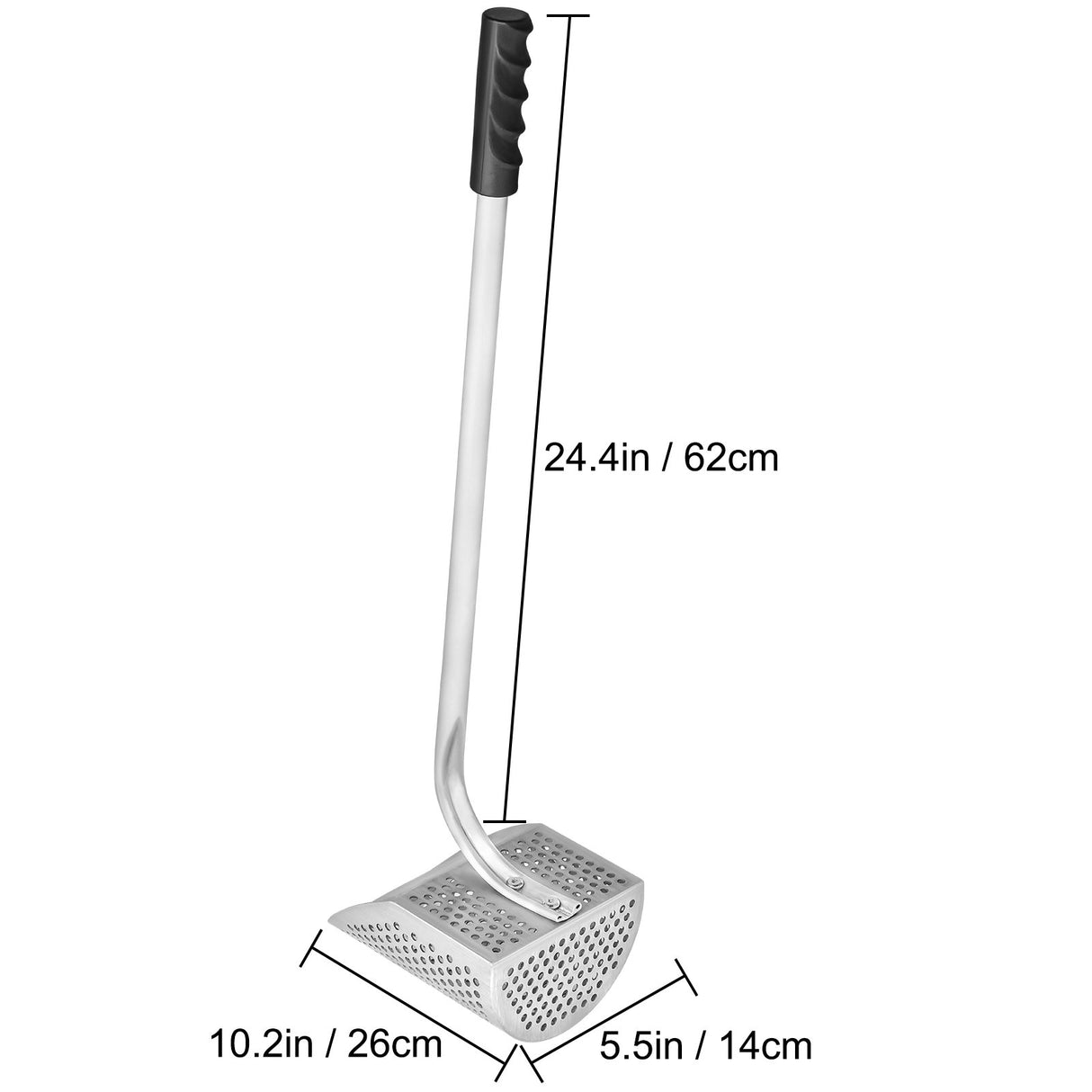 VEVOR Metal Detector Sand Scoop Metal Detecting Hunting Scoop w/ Steel Handle