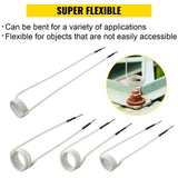 VEVOR Induction Heater Coil Kit Induction Coils 8PCS For Removing Rusty Bolts - Top-Down View