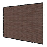 VEVOR 90% Sun Shade Cloth Privacy Screen 305 x 366 cm for Patio Garden (Brown)
