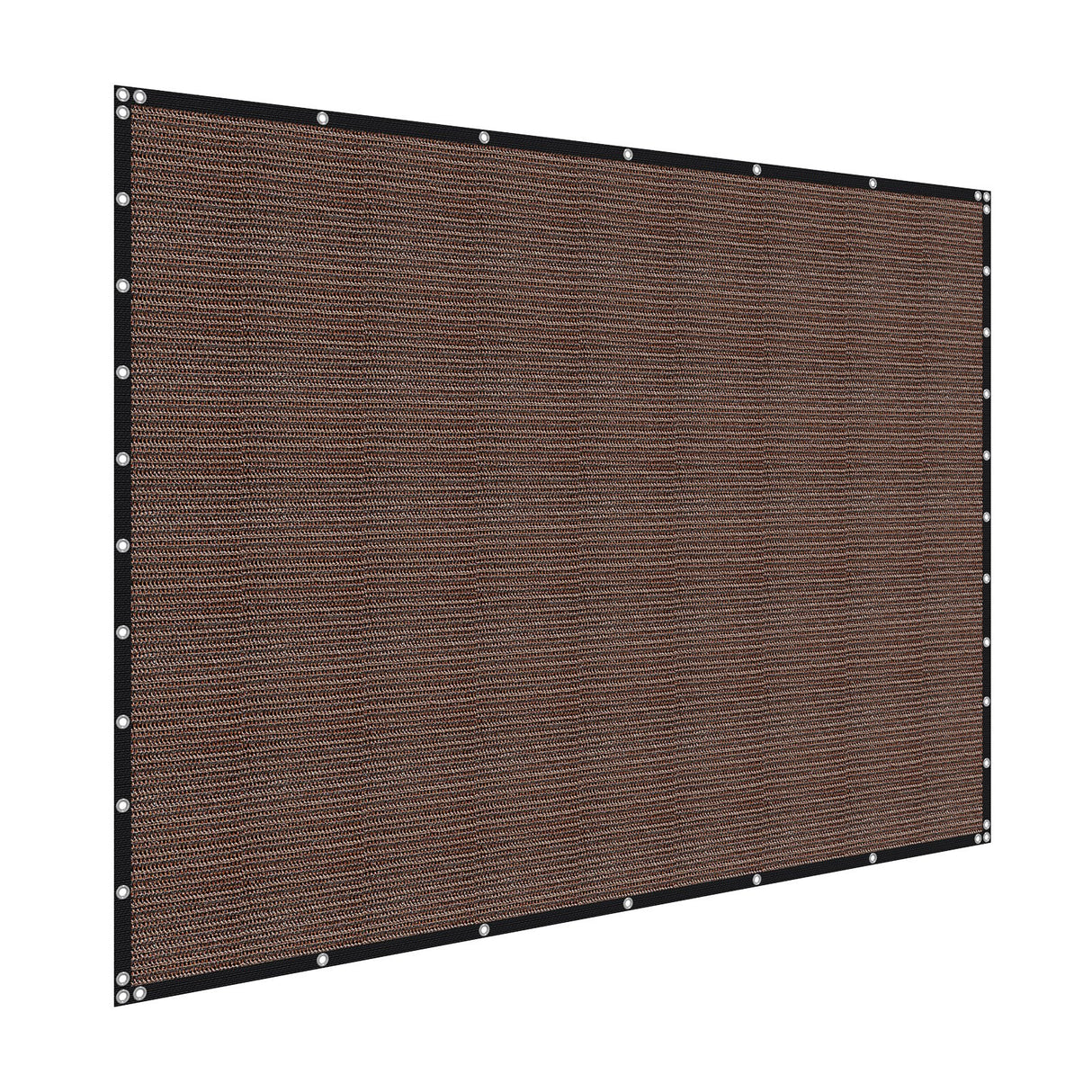 VEVOR 90% Sun Shade Cloth Privacy Screen 305 x 366 cm for Patio Garden (Brown)