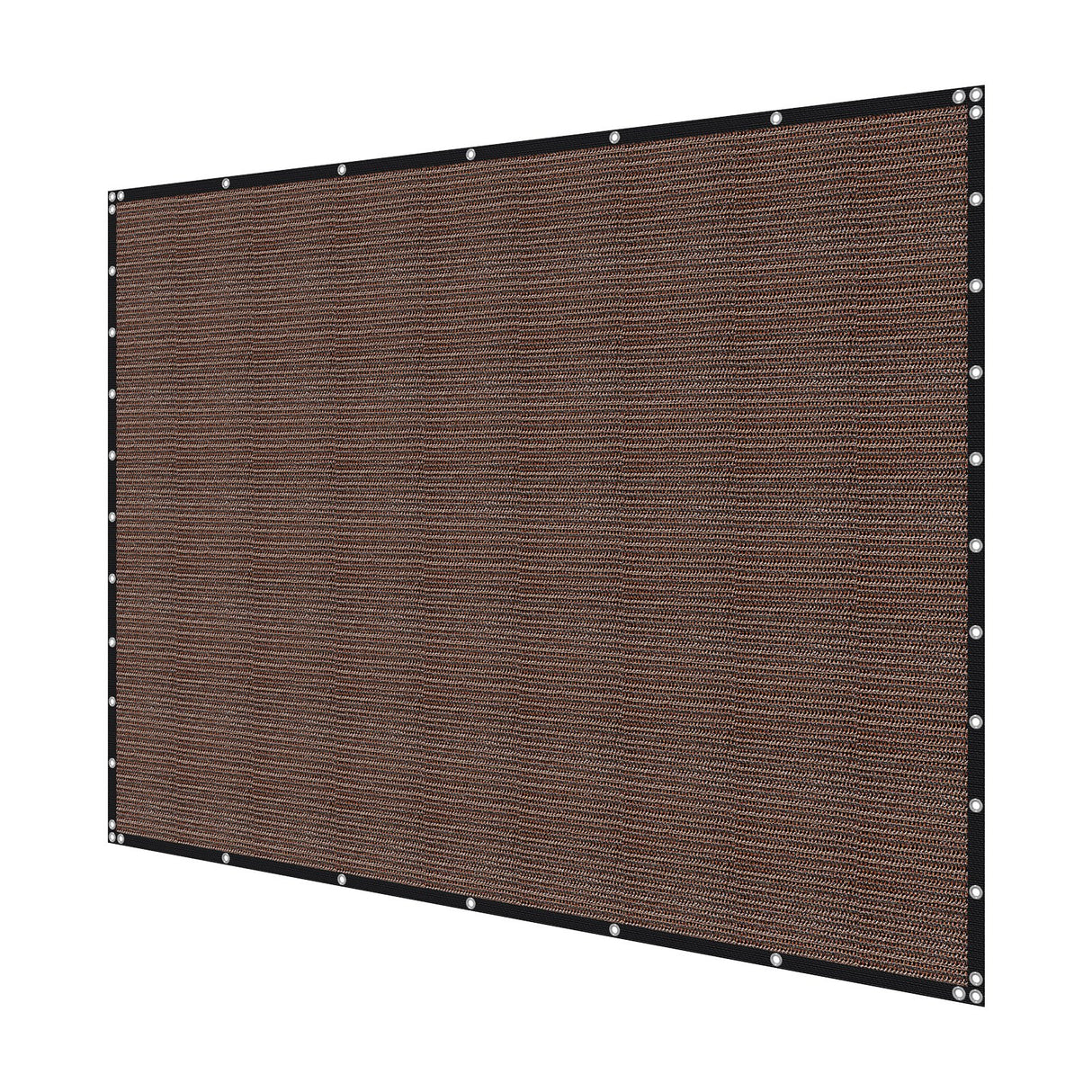 VEVOR 90% Sun Shade Cloth Privacy Screen 305 x 366 cm for Patio Garden (Brown)