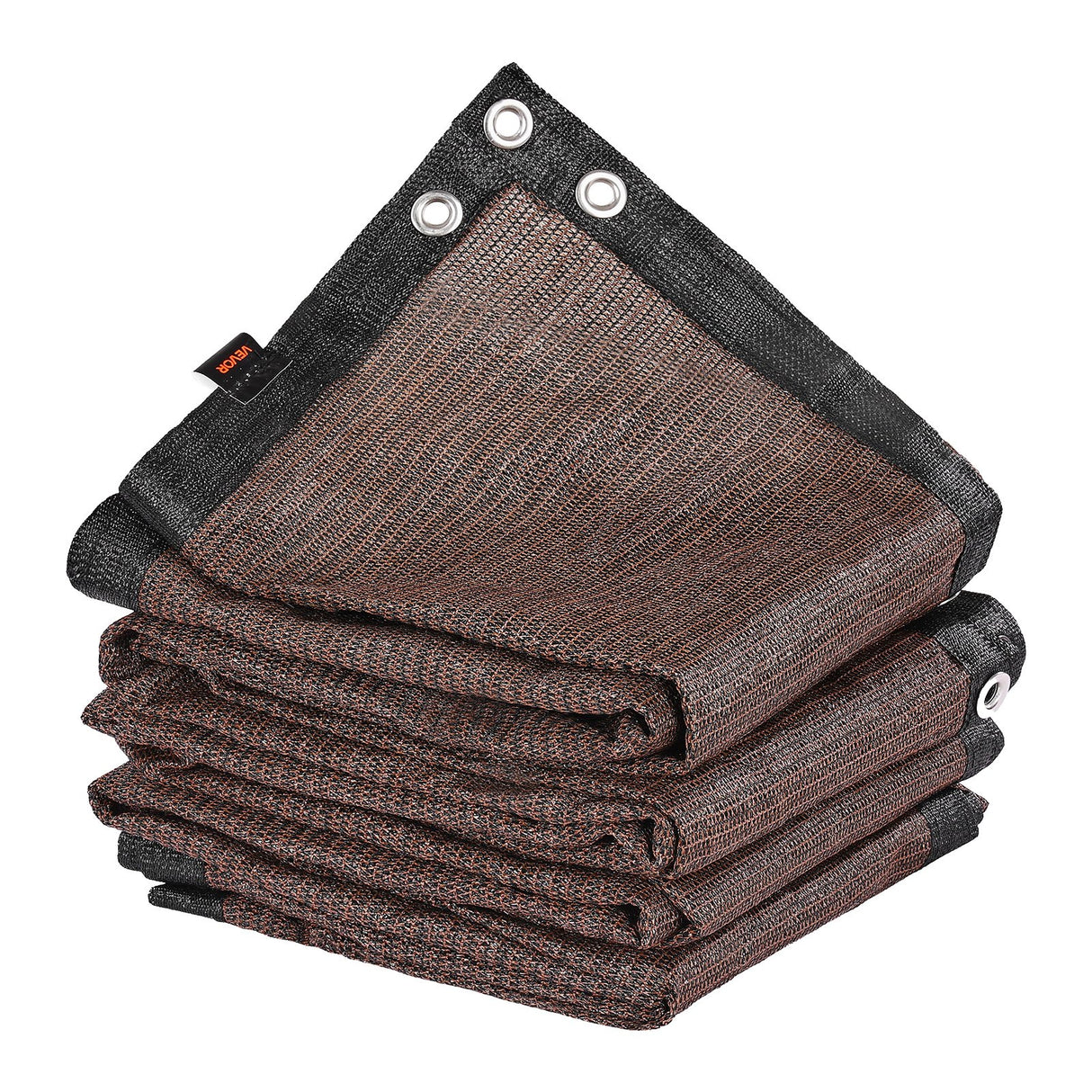 VEVOR 90% Sun Shade Cloth Privacy Screen 305 x 366 cm for Patio Garden (Brown)