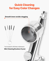 VEVOR Airbrush Kit Air Brush Kit 1/6 HP Air Compressor 1 Airbrush 3 Tips Paint