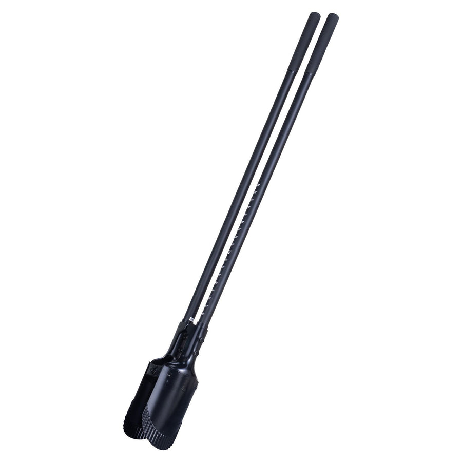 Post Hole Digger, Heavy Duty Post Hole Digger with Fiberglass Handle, Manual Hole Digger with Scale Markings and Metal Blade, Post Hole Digger Tool for Digging Gardening and Outdoors, 1460 mm