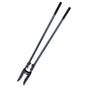 Post Hole Digger, Heavy Duty Post Hole Digger with Carbon Steel Handle, Manual Hole Digger with Scale Markings and Metal Blade, Post Hole Digger Tool for Digging Gardening Outdoors, 1460 mm