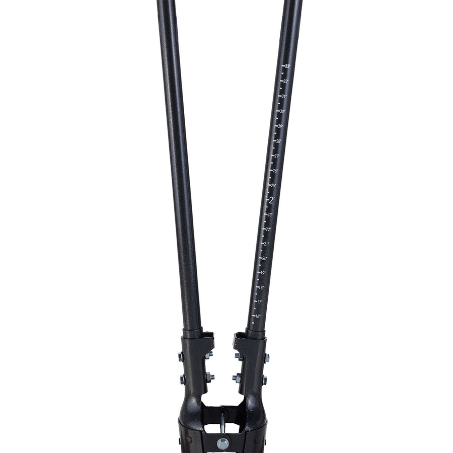 Post Hole Digger, Heavy Duty Post Hole Digger with Carbon Steel Handle, Manual Hole Digger with Scale Markings and Metal Blade, Post Hole Digger Tool for Digging Gardening Outdoors, 1460 mm