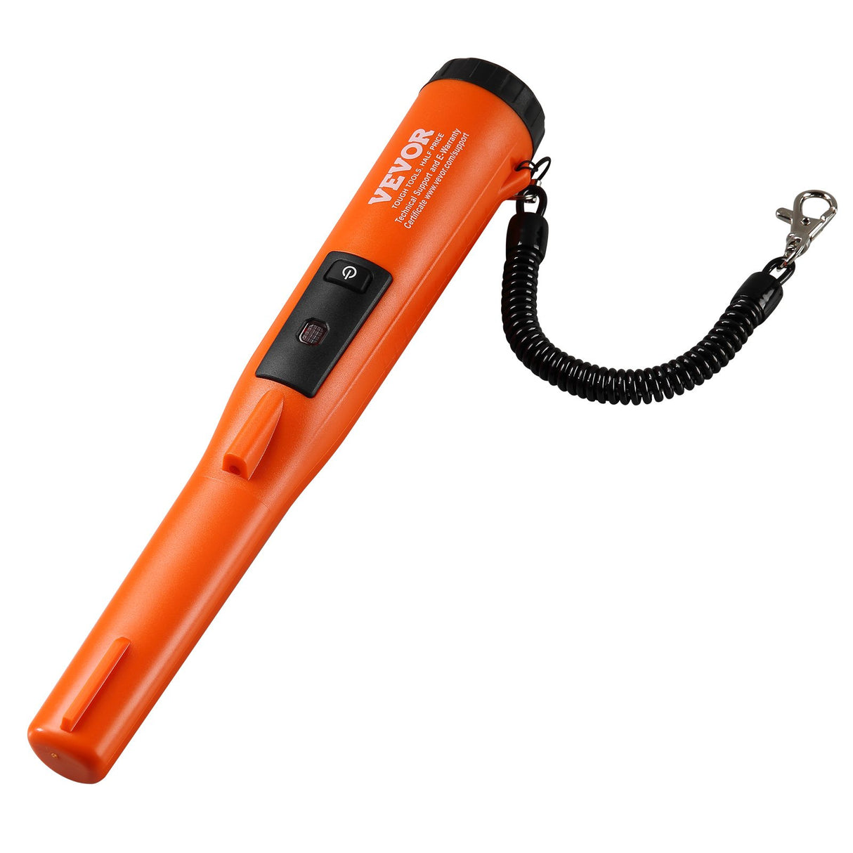 VEVOR Metal Detector Pinpointer, IP68 Fully Waterproof Handheld Pin Pointer Wand, 11.4 cm Detection Depth, 3 Modes, Professional Treasure Hunting Probe with Holster and 9V Battery, for Adults and Kids