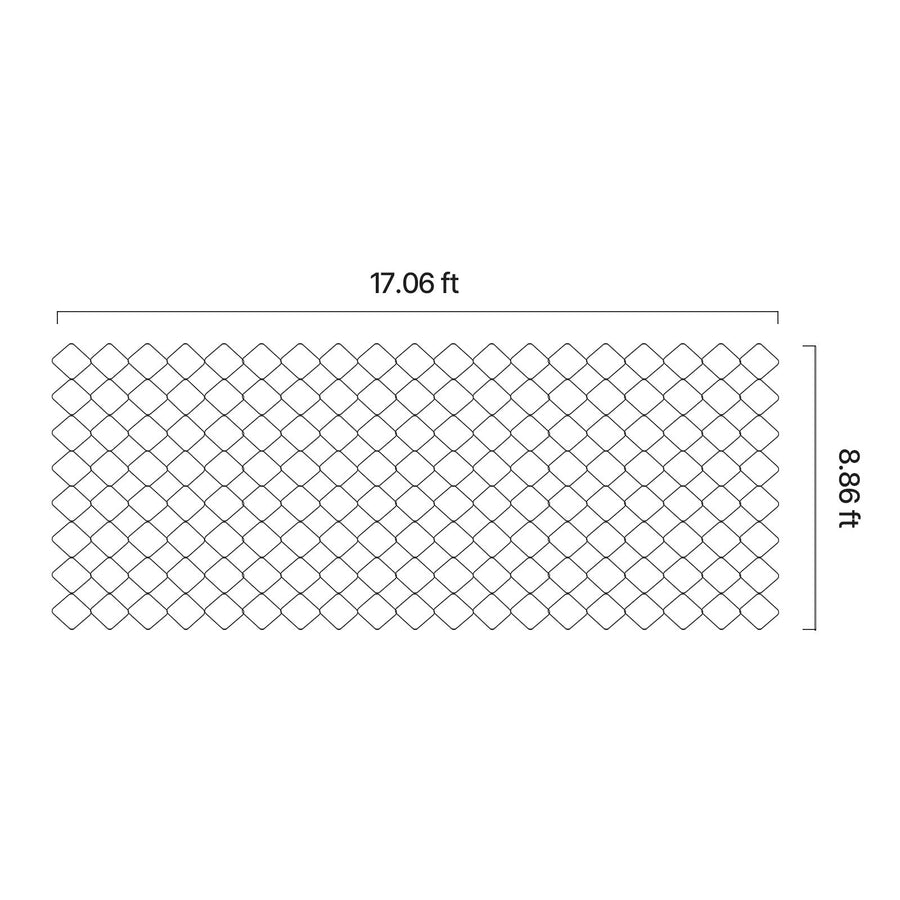 Gravel Grid, 75mm Depth, 5.2 x 2.7m, 853kg Per Sq ft Grass Ground Retainer, Permeable Geo Grids Driveway Stabilization, for Garden, Patio, Walkway, RV Parking Slopes