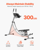 VEVOR AB Workout Machine Equipment Home Gym Core Abdominal Trainers Adjustable - Side View
