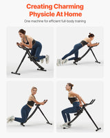 VEVOR AB Workout Machine Equipment Home Gym Core Abdominal Trainers Adjustable - Front View