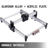 VEVOR CNC 3040 15000MW CNC Machine 395(X) x 285(Y)Mm Effective Working Area 3040 CNC Router Machine GRBL Control CNC Laser Engraver Machine with 2 Axis Milling Router - Front View