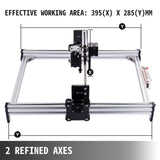 VEVOR CNC 3040 15000MW CNC Machine 395(X) x 285(Y)Mm Effective Working Area 3040 CNC Router Machine GRBL Control CNC Laser Engraver Machine with 2
