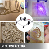 VEVOR CNC 3040 15000MW CNC Machine 395(X) x 285(Y)Mm Effective Working Area 3040 CNC Router Machine GRBL Control CNC Laser Engraver Machine with 2