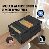 VEVOR Laser Engraver Enclosure 1228 x 800 x 500 mm Fireproof Protective Cover - Side View