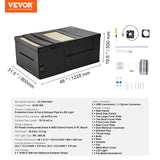 VEVOR Laser Engraver Enclosure 1228 x 800 x 500 mm Fireproof Protective Cover - Close-Up Angle